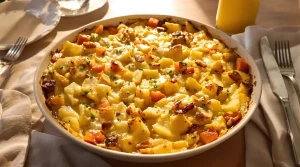 Gratin de pommes de terre, poireaux et carottes : fondant, bien doré et vraiment ultra facile à préparer