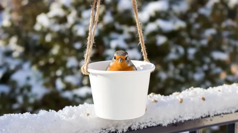 Arrêtez de jeter ce pot en plastique : les oiseaux en raffolent surtout en hiver Arrêtez de jeter ce pot en plastique : les oiseaux en raffolent surtout en hiver