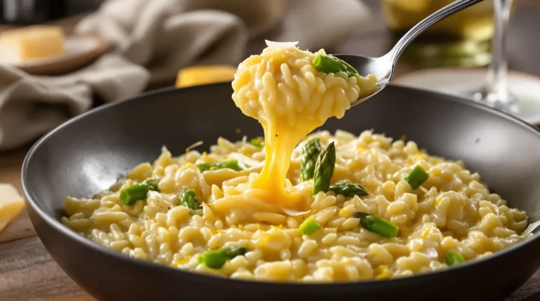 « Du pur velours » : ce risotto aux asperges vertes et parmesan devient votre plat préféré du printemps