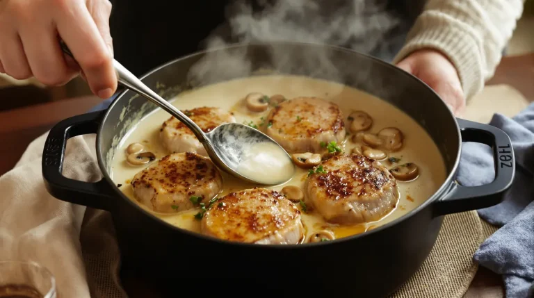 Filet mignon aux champignons et moutarde : un plat fondant, crémeux, convivial et prêt en 30 minutes