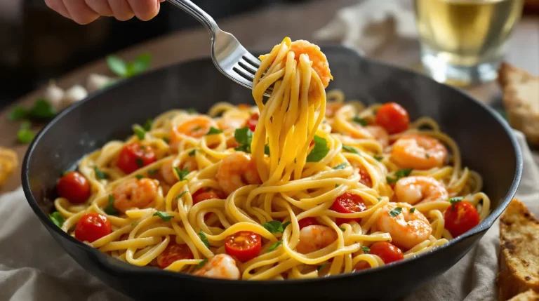 Fini les pâtes aux crevettes sèches : cette sauce au vin blanc et basilic change tout en 15 minutes Fini les pâtes aux crevettes sèches : cette sauce au vin blanc et basilic change tout en 15 minutes