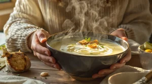 « Une de mes soupes préférées » : mon velouté blanc fondant, plein de goût et bon pour la santé
